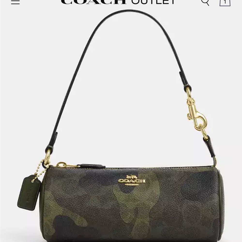 Coach Green Camouflage Shoulder Bag
